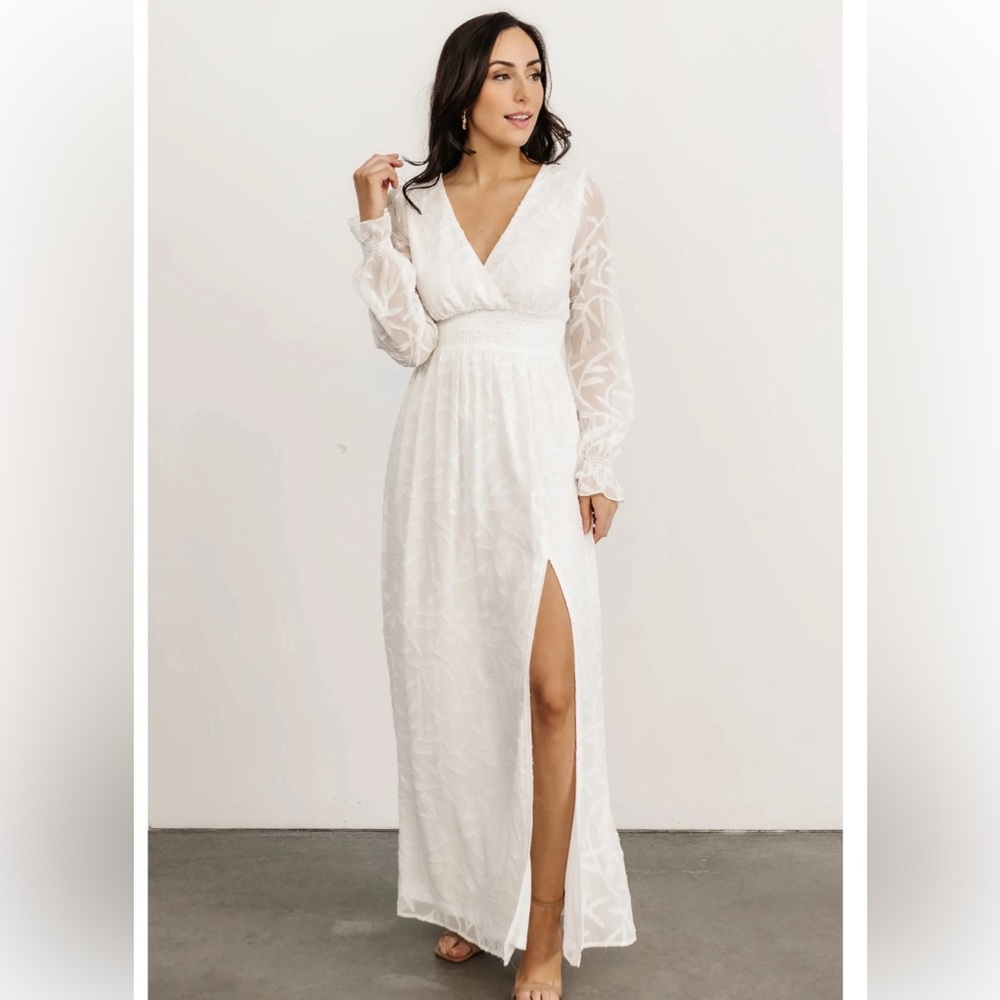 White Flowy Dress
